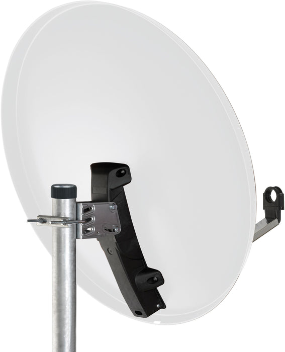 Schwaiger Satellitenschüssel Stahl Weiß/Rot/Anthrazit 75 cm Günstiger Verkauf