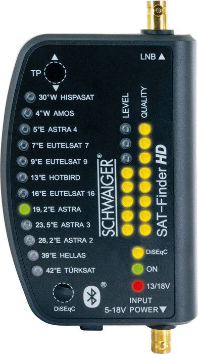 Schwaiger SAT-Finder HD mit LED-Anzeige