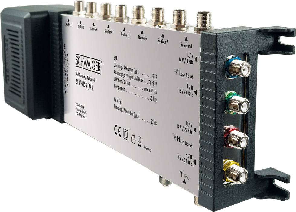 Schwaiger SAT Multischalter 5/8 mit integriertem Netzteil Angebote