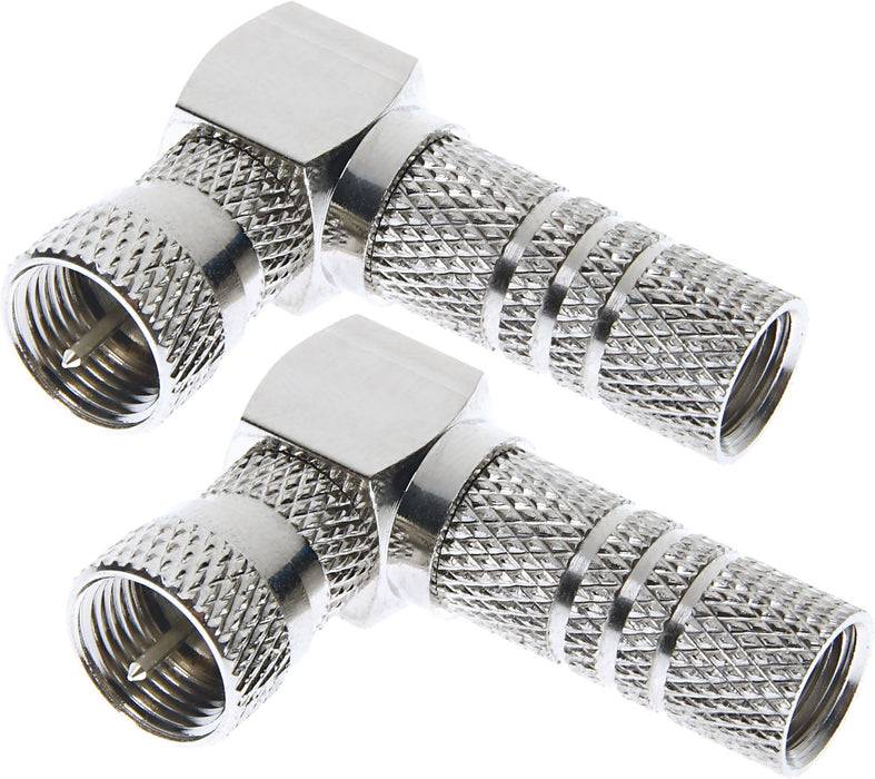 Schwaiger F-Winkelstecker 2er Set Ø 7 mm
