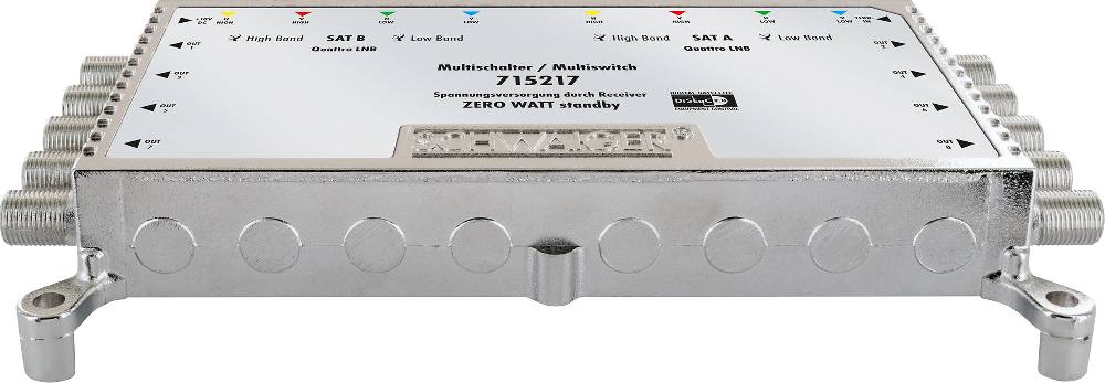 Schwaiger SAT Multischalter 9/8 mit Netzteil Auslauf