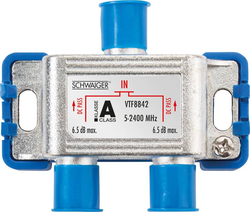 Schwaiger Verteiler 2-fach für SAT-, Antennen- und Kabelanlagen 5 dB Angebote