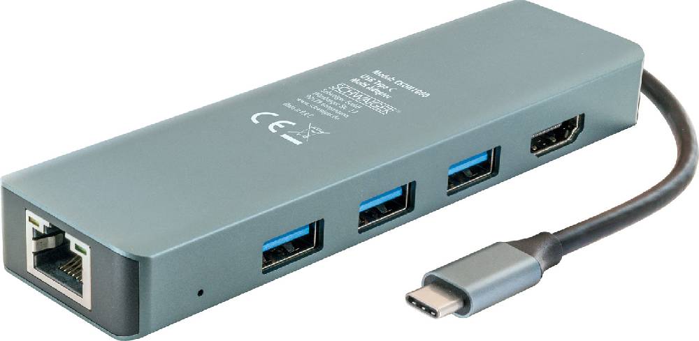Schwaiger USB Type C Multiport Adapter