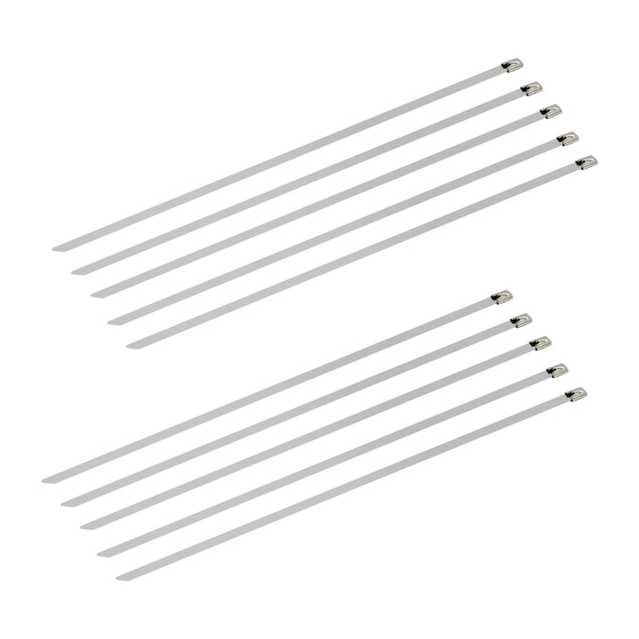 Schwaiger 10er-Set Edelstahlkabelbinder, 25 cm