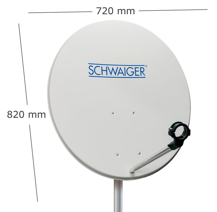 Schwaiger Satellitenschüssel Stahl Weiß 72 cm Online