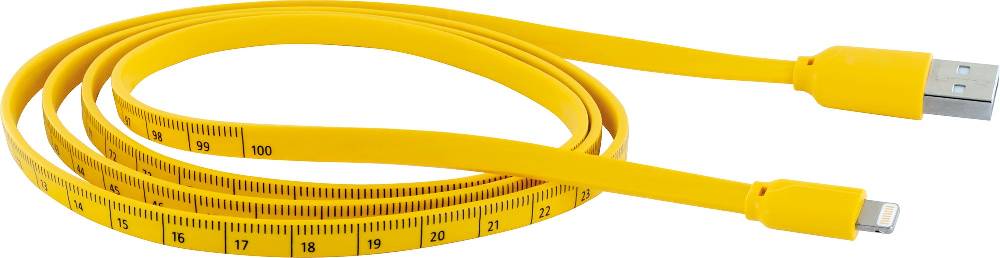 Schwaiger Lightning auf USB-A Kabel mit Maßband-Aufdruck 1,2 m Preisnachlass