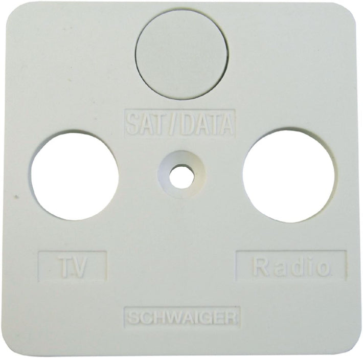 Schwaiger Abdeckplatte 2/3-Loch 50 mm Riesige Ersparnisse