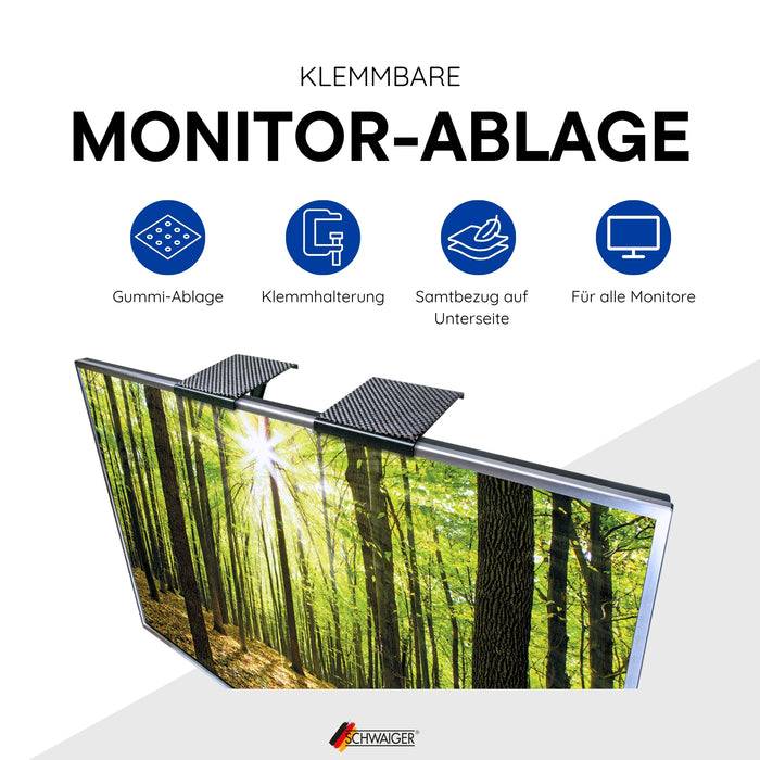 Schwaiger TV/Monitor-Ablage Set 15 cm Fabrik Onlineshop