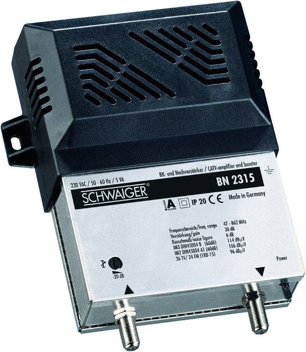 Schwaiger Breitbandkabel-/Nachverstärker 30 dB Versandkostenfrei