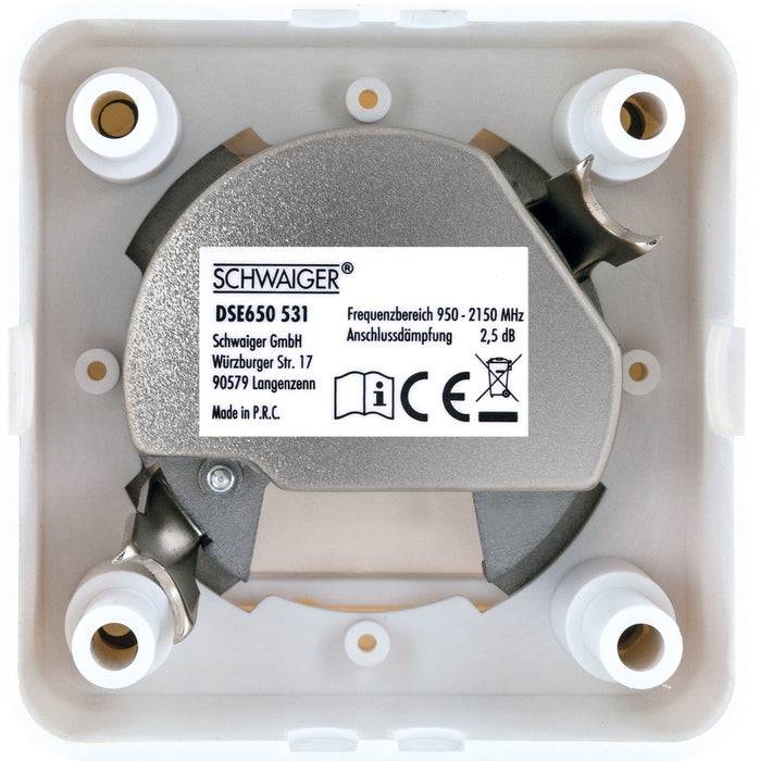 Schwaiger End-/Stichleitungsdose Komplettset 2,5 dB Exklusivangebot