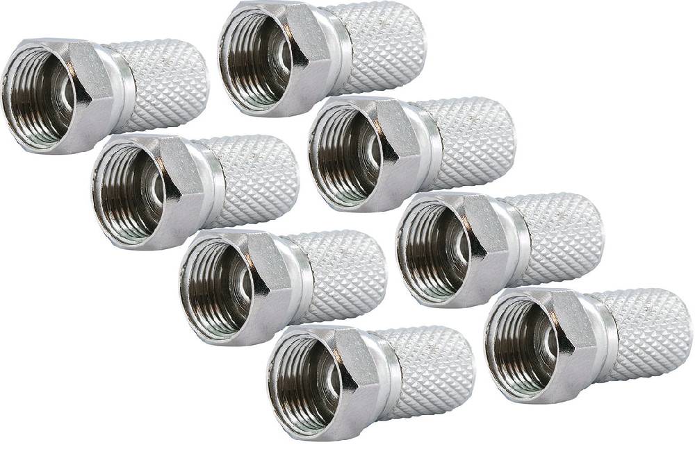 Schwaiger F-Aufdrehstecker 2 - 50 Stk. Ø 7 mm Saisonschlussverkauf