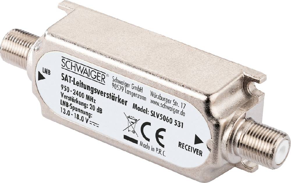 Schwaiger SAT-Leitungsverstärker 20dB Cyber Monday