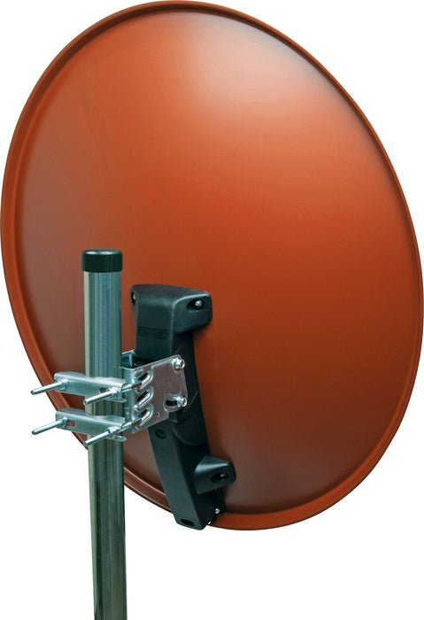 Schwaiger Satellitenanlage Set Ziegelrot Aluminium 80 cm Lagerräumung