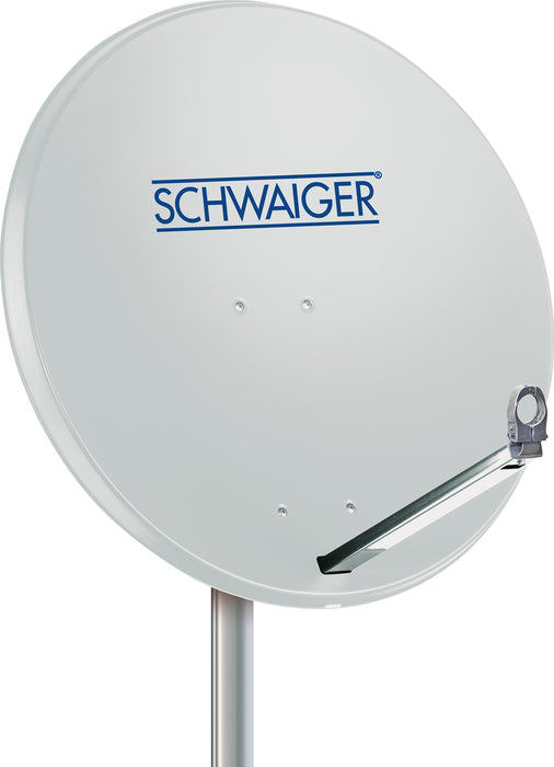 Schwaiger Satellitenschüssel Aluminium Weiß/Rot/Anthrazit 75 cm Online Outlet