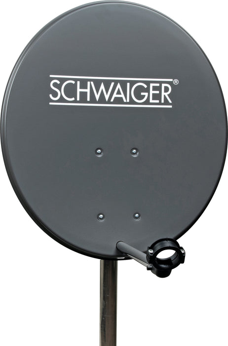 Schwaiger Satellitenanlagen Set Anthrazit Stahl 55 cm mit Receiver VIP-Rabatte
