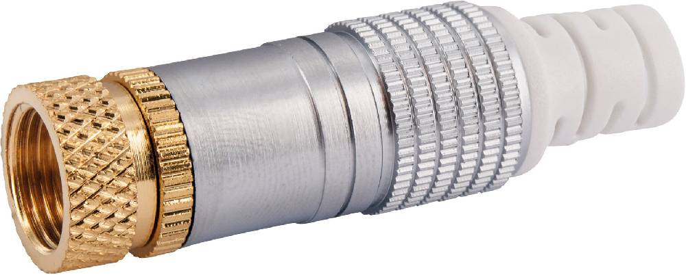 Schwaiger F-Aufdrehstecker 2er Set Ø 7 mm vergoldet JETZT KAUFEN