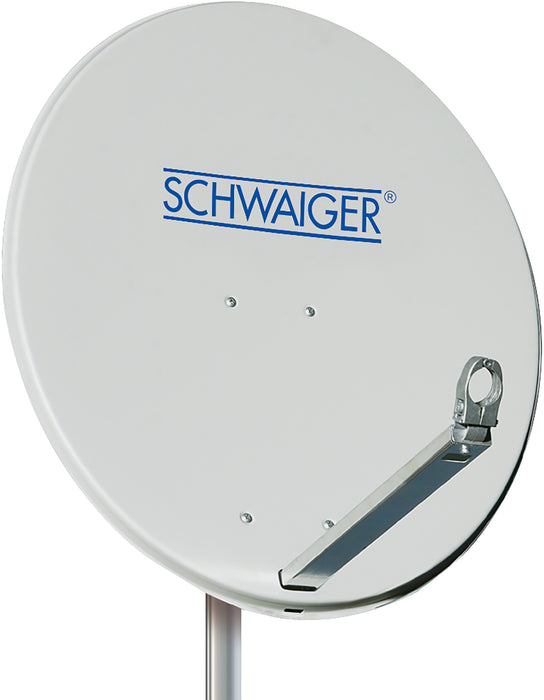 Schwaiger Satellitenschüssel Aluminium Weiß/Rot/Anthrazit 57 cm Riesige Ersparnisse
