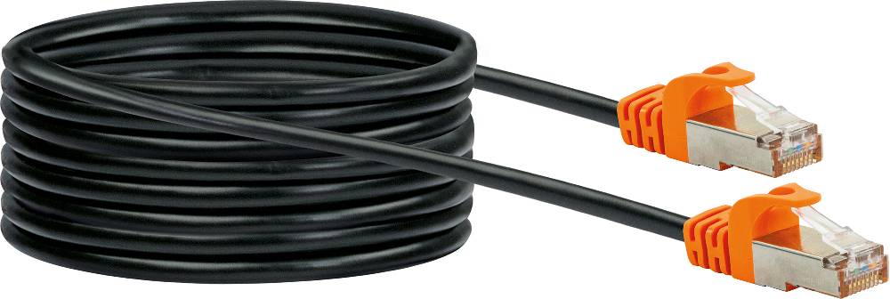 Schwaiger CAT7 Netzwerkkabel, S/FTP, 10m, orange/schwarz Limitierter Zeitrabatt