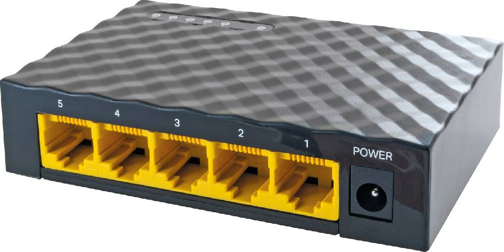 Schwaiger 5-Port Netzwerk Switch Großer Ausverkauf