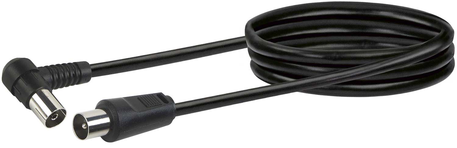 Schwaiger Antennenkabel mit IEC-Winkelstecker 1,5 - 3 m 75 dB Weihnachtsangebot