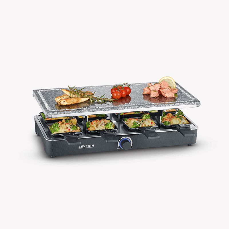 Severin Raclette-Partygrill mit Naturgrillstein RG 2378 Outlet