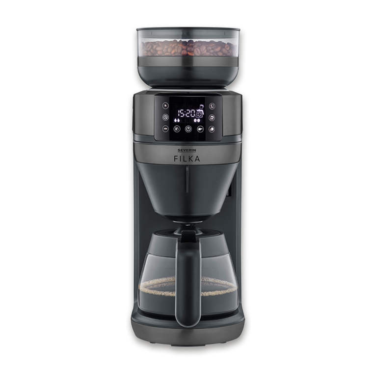 Severin Filterkaffee-Vollautomat FILKA Dark Inox KA 4849