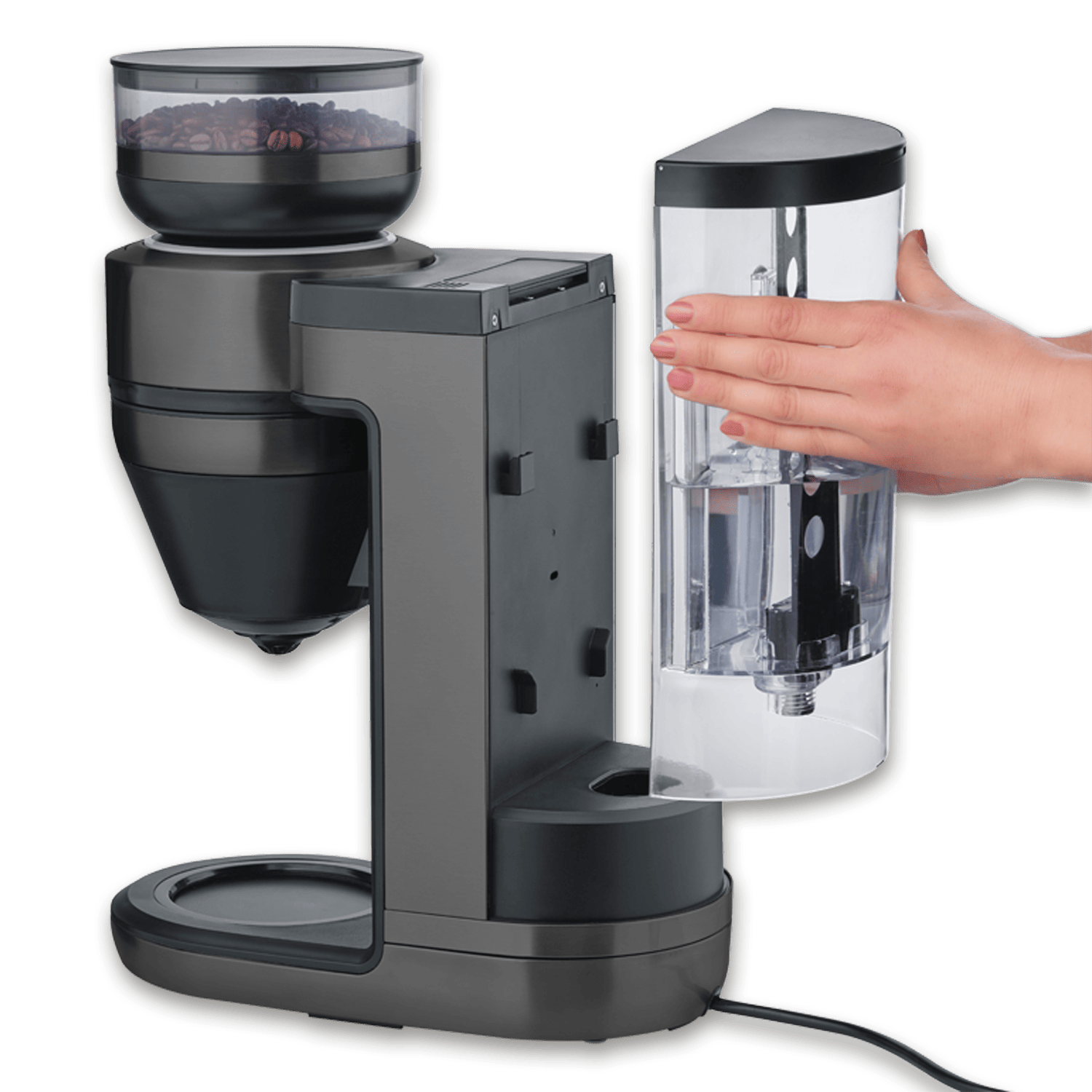 Severin Filterkaffee-Vollautomat FILKA Dark Inox KA 4849 Auslauf