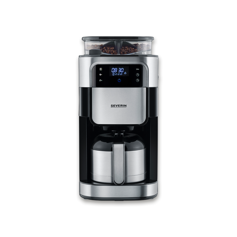 Severin Filterkaffeemaschine mit Edelstahl-Mahlwerk und Thermokanne KA 4814