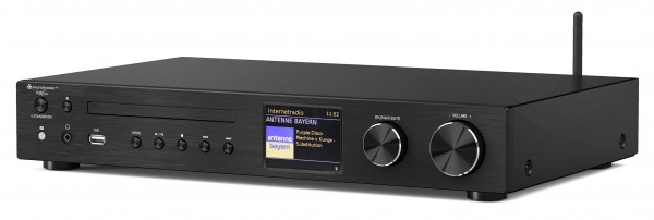 Soundmaster Multi Audio System mit 2x50W,WLAN/LAN-Internet/DAB+/UKW-Radio,CD/MP3,USB,Bluetooth®,APP-Steuerung