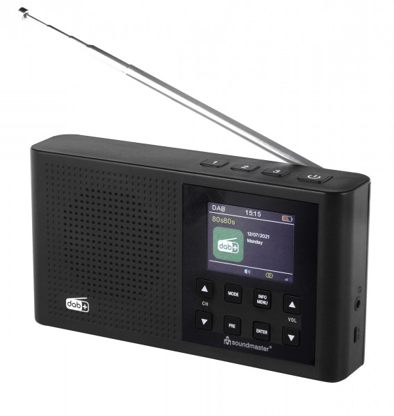 Soundmaster DAB+/UKW Radio mit Li-Ion Akku, Festsenderspeichertasten im Angebot