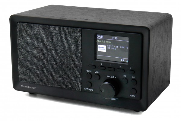 Soundmaster DAB+/UKW-RDS Radio mit Farbdisplay, Senderspeichertasten