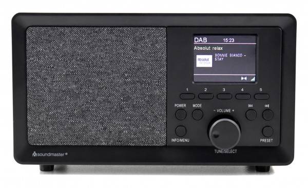 Soundmaster DAB+/UKW-RDS Radio mit Farbdisplay, Senderspeichertasten Fabrikverkauf