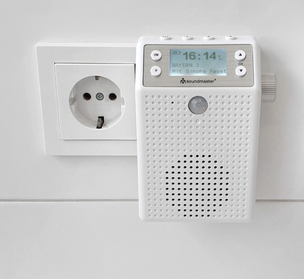 Soundmaster DAB+/UKW Steckdosenradio mit Bewegungsmelder & Li-Ion Akku Meist gekauft