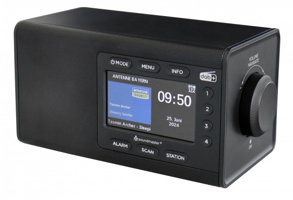 Soundmaster DAB+/UKW-RDS Radio mit großem Farbdisplay, Stationstasten