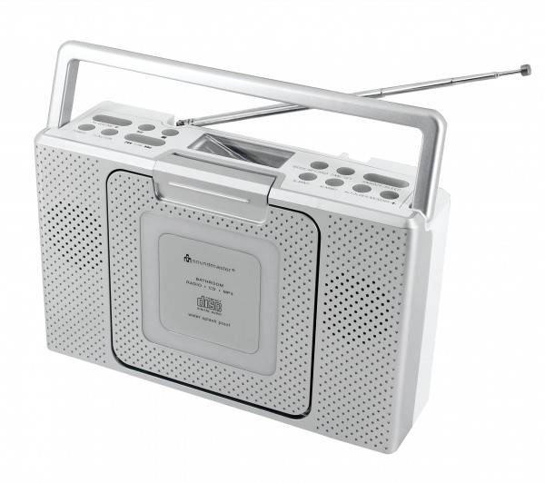 Soundmaster Spritzwassergeschütztes Badezimmer CD/MP3 Radio