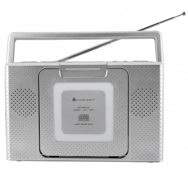 Soundmaster Spritzwassergeschütztes Badezimmer CD/MP3 Radio im Angebot