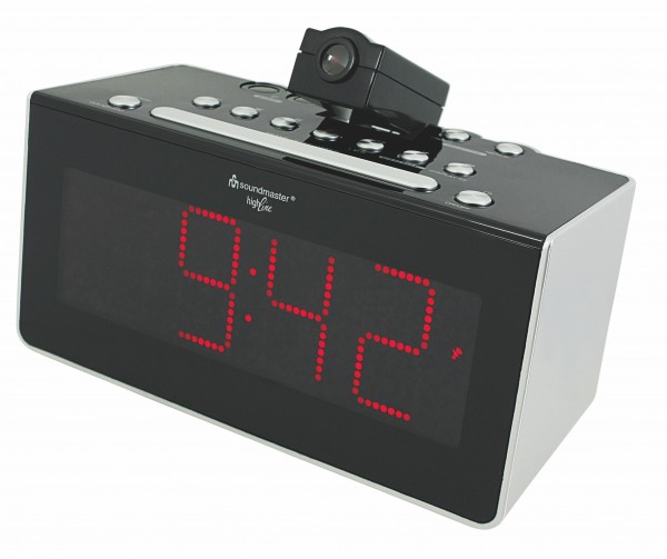 Soundmaster Jumbo LED Funkuhrenradio mit Projektion