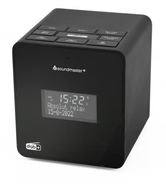 Soundmaster DAB+/UKW Uhrenradio mit Aufnahmefunktion zum individuellen Wecken