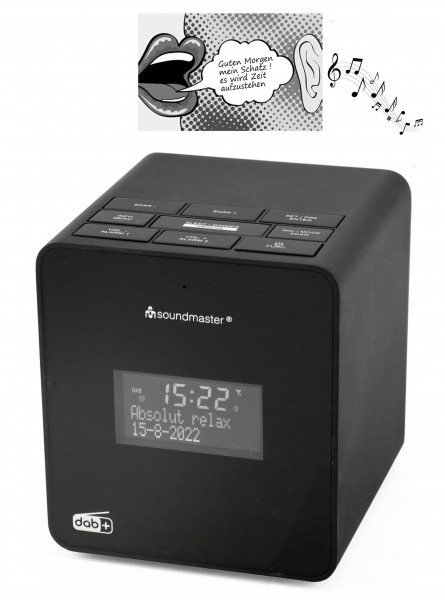 Soundmaster DAB+/UKW Uhrenradio mit Aufnahmefunktion zum individuellen Wecken Fabrikverkauf