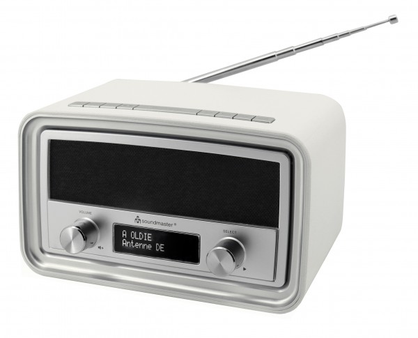 Soundmaster DAB+/UKW Radio mit Wecker, USB-Ladebuchse