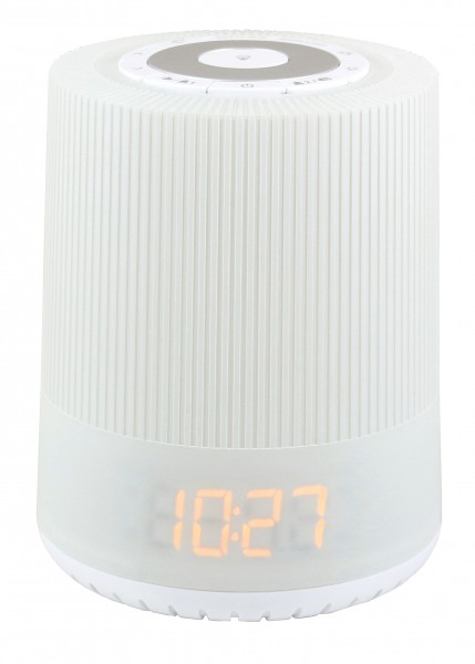 Soundmaster UKW-PLL Uhrenradio mit farbigen LED Nachtlicht, Sonnenaufgangssimulation