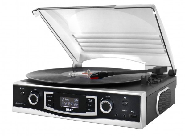 Soundmaster Plattenspieler mit DAB+/UKW Stereoradio & Encoding