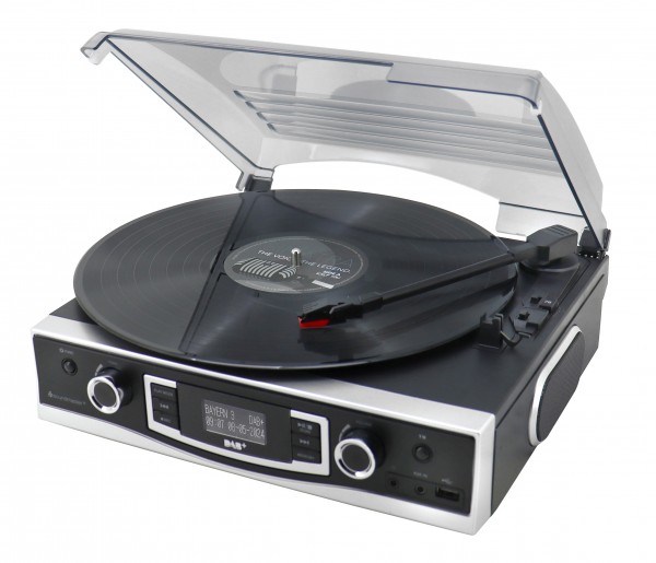 Soundmaster Plattenspieler mit DAB+/UKW Stereoradio & Encoding Schlussverkauf