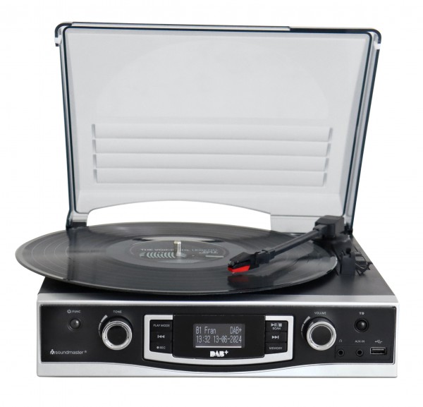 Soundmaster Plattenspieler mit DAB+/UKW Stereoradio & Encoding Schlussverkauf