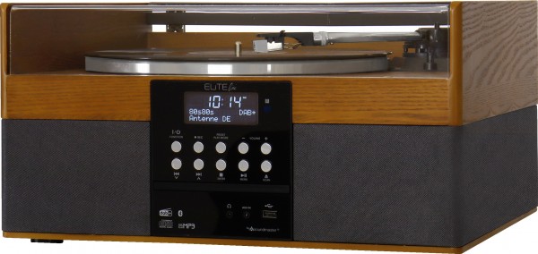 Soundmaster Stereoanlage mit Plattenspieler, DAB+/UKW Radio, CD/MP3, USB, Bluetooth®, Encoding Online
