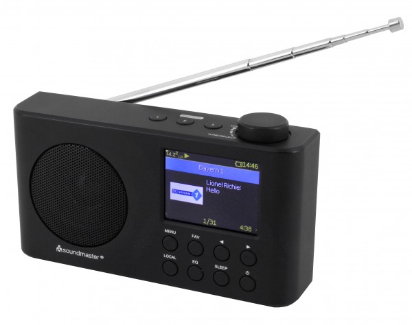 Soundmaster Portables WLAN-Internet/DAB+/UKW-Radio mit Bluetooth®, Li-Ion Akku