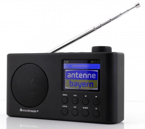 Soundmaster Portables WLAN-Internet/DAB+/UKW-Radio mit Bluetooth®, Li-Ion Akku Auslauf