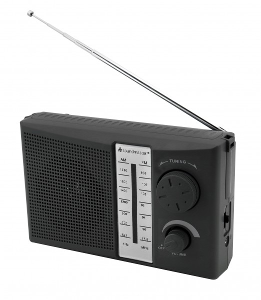 Soundmaster UKW/MW Kofferradio für Netz-/Batteriebetrieb