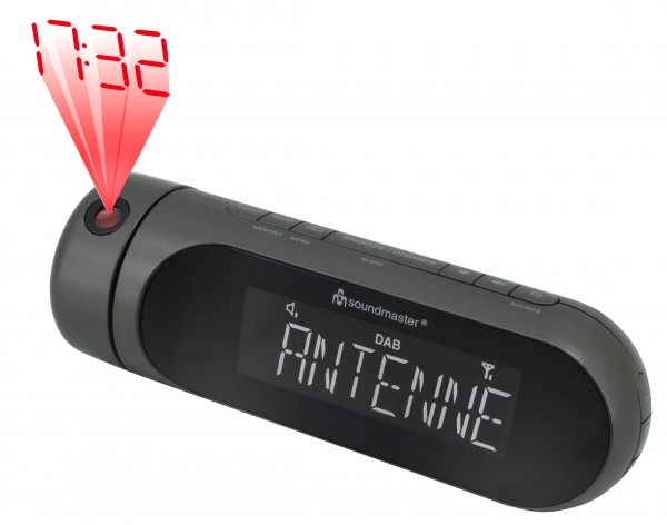 Soundmaster DAB+/UKW Uhrenradio mit Projektion