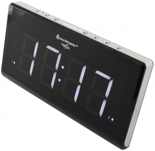 Soundmaster Jumbo LED Uhrenradio mit Dimmer Auslauf